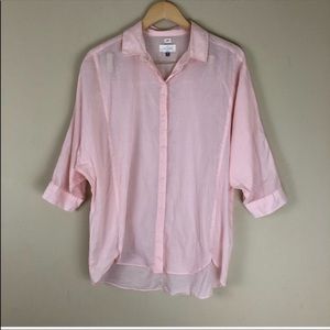 LOFT | “The Softened Shirt” Pink Dolman Top